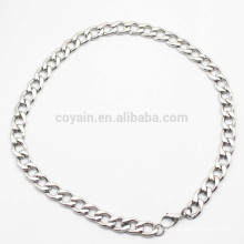 Venta al por mayor de fábrica de acero fino collar de cadena de acero inoxidable